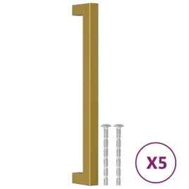 uchwyty-do-szafek-5-szt-zlote-192-mm-stal-nierdzewna