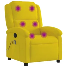 rozkladany-fotel-masujacy-zolty-obity-aksamitem