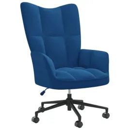 fotel-niebieski-obity-aksamitem