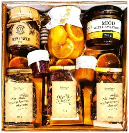 box-zestaw-kosz-prezentowy-prezent-herbata-konfitury-miod-cytryna