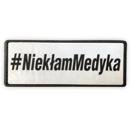 emblemat-nie-klam-medyka-nieklammedyka-odblaskowy-na-rzepie-13-x-5-cm