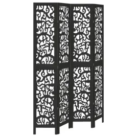 parawan-pokojowy-4-panelowy-czarny-lite-drewno-paulowni