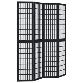 parawan-pokojowy-4-panelowy-czarny-lite-drewno-paulowni