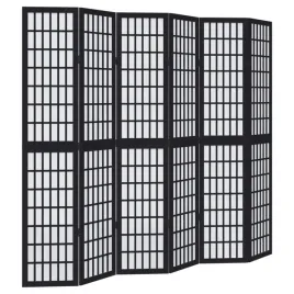 parawan-pokojowy-6-panelowy-czarny-lite-drewno-paulowni