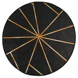 dywan-z-mozliwoscia-prania-czarno-zloty-o120-cm