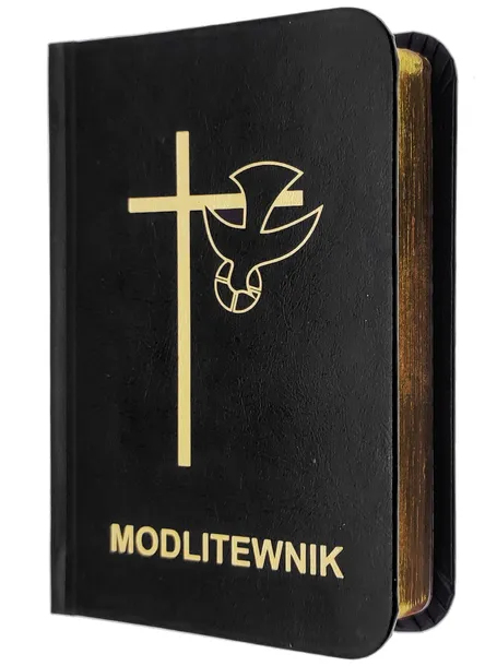 Modlitewnik mały złocony Panie naucz nas czarny
