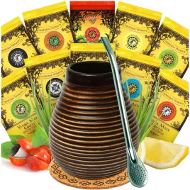 zestaw-startowy-yerba-mate-green-500g-tykwa-miodowa-bombilla-10x50g