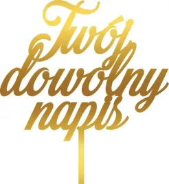 zloty-topper-na-tort-urodziny-slub-chrzest-swiety-lustrzany-lustro-plexi