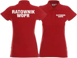 koszulka-polo-damska-ratownik-wopr-czerwona