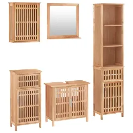 5-cz-zestaw-mebli-lazienkowych-lite-drewno-orzechowe