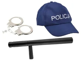 czapka-z-daszkiem-palka-tonfa-kajdanki-stroj-policjanta-policjantka