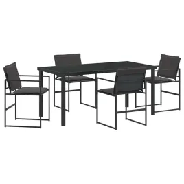 zestaw-do-jadalni-w-ogrodzie-5-pcs-czarny-160-x-80-x-73-cm