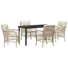 zestaw-do-jadalni-w-ogrodzie-z-poduszka-5-pcs-bezowy-polirattan