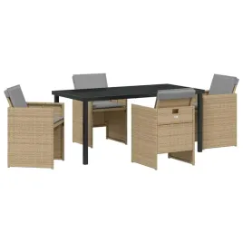 zestaw-do-jadalni-w-ogrodzie-z-poduszka-5-pcs-bezowy-polirattan