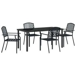 zestaw-do-jadalni-w-ogrodzie-5-pcs-antracyt-stal
