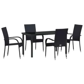 zestaw-do-jadalni-w-ogrodzie-5-pcs-czarny-polirattan