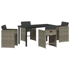 zestaw-do-jadalni-w-ogrodzie-z-poduszka-5-pcs-szary-polirattan