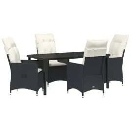 zestaw-do-jadalni-w-ogrodzie-z-poduszka-5-pcs-czarny-polirattan