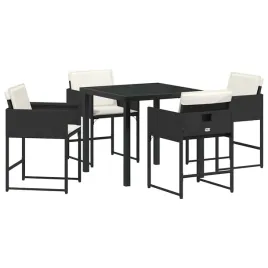 zestaw-do-jadalni-w-ogrodzie-z-poduszka-5-pcs-czarny-polirattan