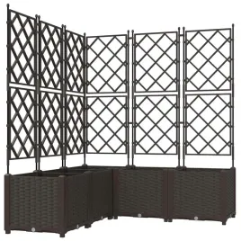 donica-ogrodowa-z-trellem-5-pcs-brazowy-120-x-120-x-143-cm-pp