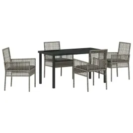 zestaw-do-jadalni-w-ogrodzie-z-poduszka-5-pcs-szary-polirattan