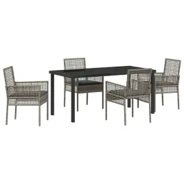 zestaw-do-jadalni-w-ogrodzie-z-poduszka-5-pcs-szary-polirattan