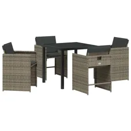 zestaw-do-jadalni-w-ogrodzie-z-poduszka-5-pcs-szary-polirattan