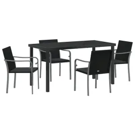 zestaw-do-jadalni-w-ogrodzie-5-pcs-czarny-polirattan