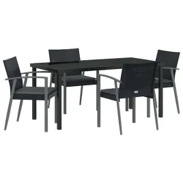 zestaw-do-jadalni-w-ogrodzie-5-pcs-czarny-polirattan