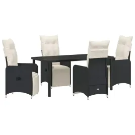 zestaw-do-jadalni-w-ogrodzie-z-poduszka-5-pcs-czarny-polirattan