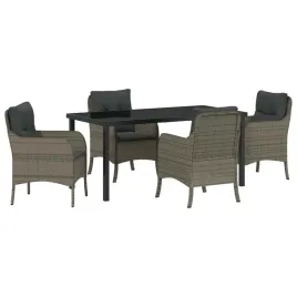 zestaw-do-jadalni-w-ogrodzie-z-poduszka-5-pcs-szary-polirattan