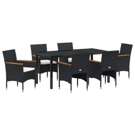 zestaw-do-jadalni-w-ogrodzie-z-poduszka-7-pcs-czarny-polirattan