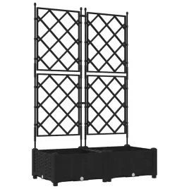 donica-ogrodowa-z-trellem-2-pcs-czarny-80-x-40-x-125-5-cm-pp