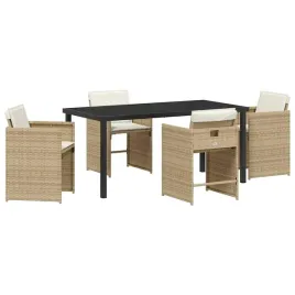 zestaw-do-jadalni-w-ogrodzie-z-poduszka-5-pcs-bezowy-polirattan