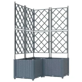 donica-ogrodowa-z-trellem-3-pcs-jasnoszary-80-x-80-x-143-cm-pp