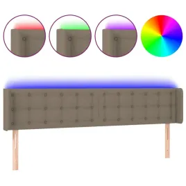 zaglowek-do-lozka-z-led-taupe-163x16x78-88-cm-tkanina