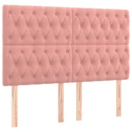 zaglowki-do-lozka-4-szt-rozowy-72x7x78-88-cm-aksamitny
