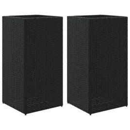 donice-ogrodowe-2-szt-czarne-40x40x80-cm-rattan-pe