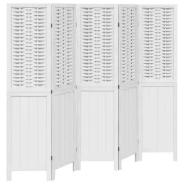 parawan-pokojowy-5-panelowy-bialy-lite-drewno-paulowni