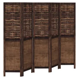 parawan-pokojowy-5-panelowy-ciemny-braz-lite-drewno-paulowni
