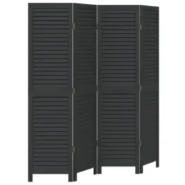 parawan-pokojowy-4-panelowy-czarny-lite-drewno-paulowni