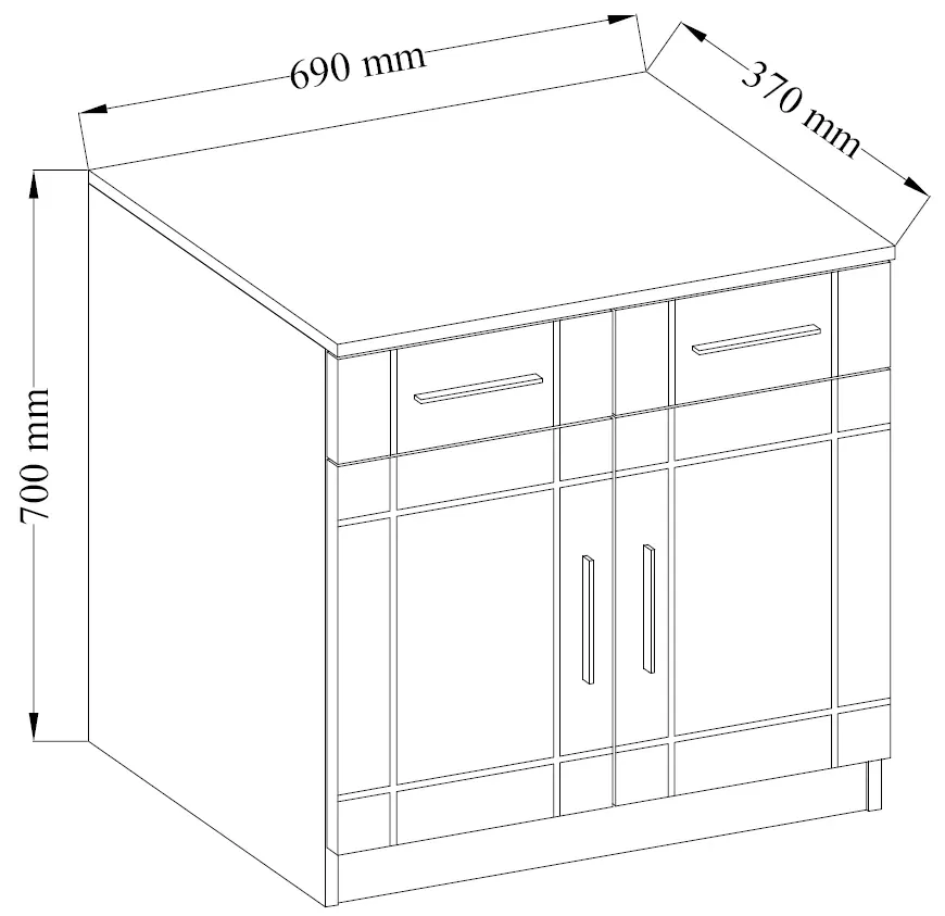 komoda-paris-dab-sonoma-grafit-mdf-69-stan-nowy