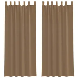 zaslony-woalowe-z-petelkami-2-szt-jasnobrazowe-140x260-cm
