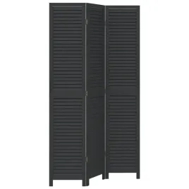 parawan-pokojowy-3-panelowy-czarny-lite-drewno-paulowni