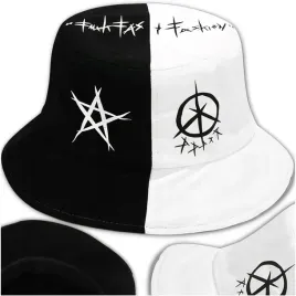 bucket-czapka-kapelusz-hat-rybacki-dwustronna-letni-lato-plazowy-czarny