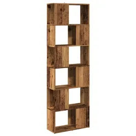 regal-na-ksiazki-przegroda-stare-drewno-60x24x186-cm
