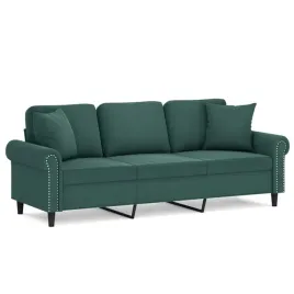 3-osobowa-sofa-z-poduszkami-ciemnozielona-180-cm-aksamit