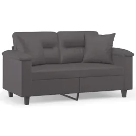 2-osobowa-sofa-z-poduszkami-szara-120-cm-sztuczna-skora