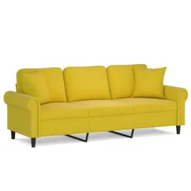 3-osobowa-sofa-z-poduszkami-zolta-180-cm-aksamit