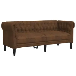sofa-chesterfield-dwuosobowa-brazowa-obita-tkanina